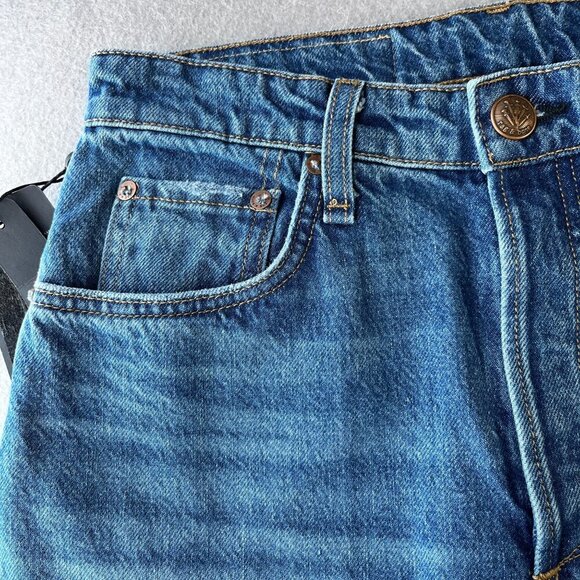 rag & bone Nina Size 30 High Rise Ankle Cigarette in Monty Button Fly Raw Hem - Picture 5 of 15